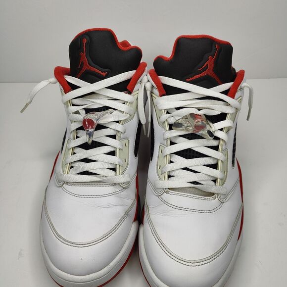 Nike Air Jordan 5 Retro 2016 Low Fire Red Mens Size 14 819171-101 - Picture 5 of 11